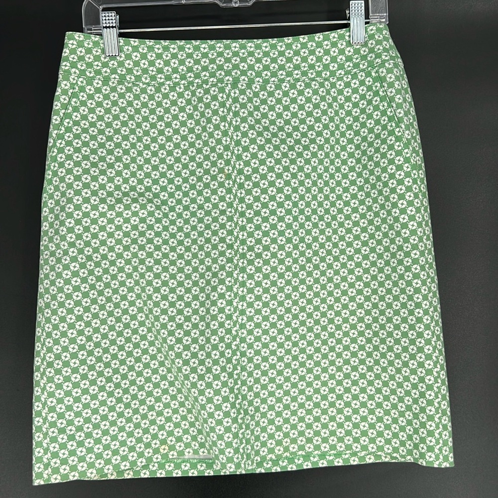 Talbots Green Floral Skirt